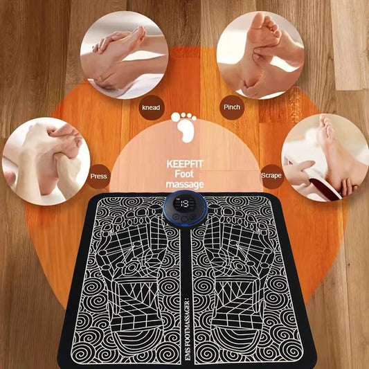 Revitalize Your Feet with Our Electric USB Charging Foot Massage Mat β 8 Modes & 19 Levels for Ultimate Relaxation and Improved Blood Circulation