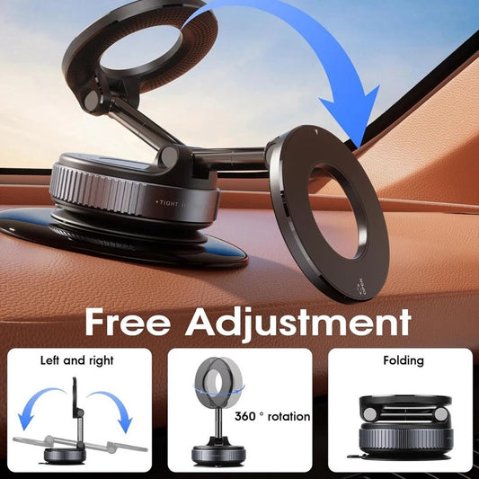 Revolutionary 360Β° Magnetic Suction Cup Car Phone Holder - Secure and Adjustable for Ultimate Convenience