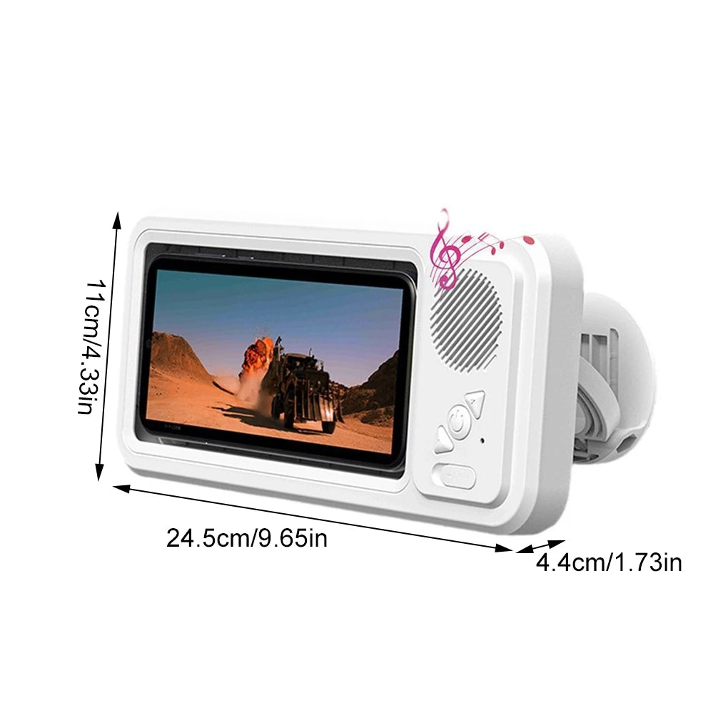 Shower Phone Holder + Bluetooth Speaker (Waterproof)