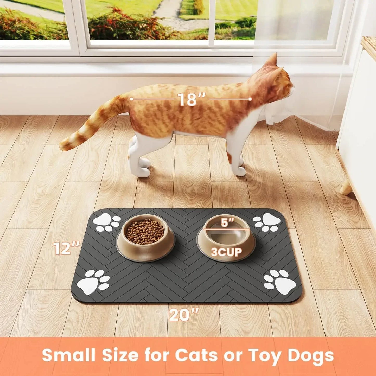πΎ Waterproof Pet Feeding Mat