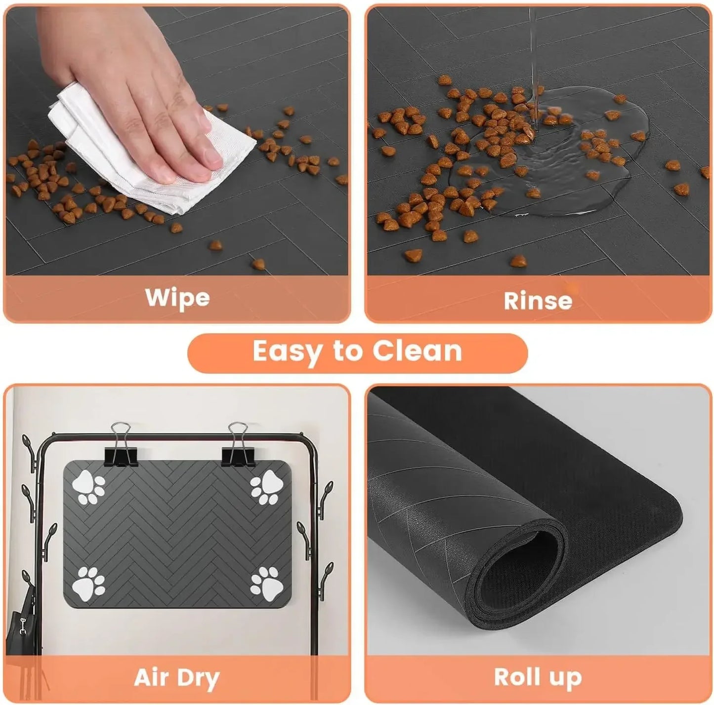 πΎ Waterproof Pet Feeding Mat