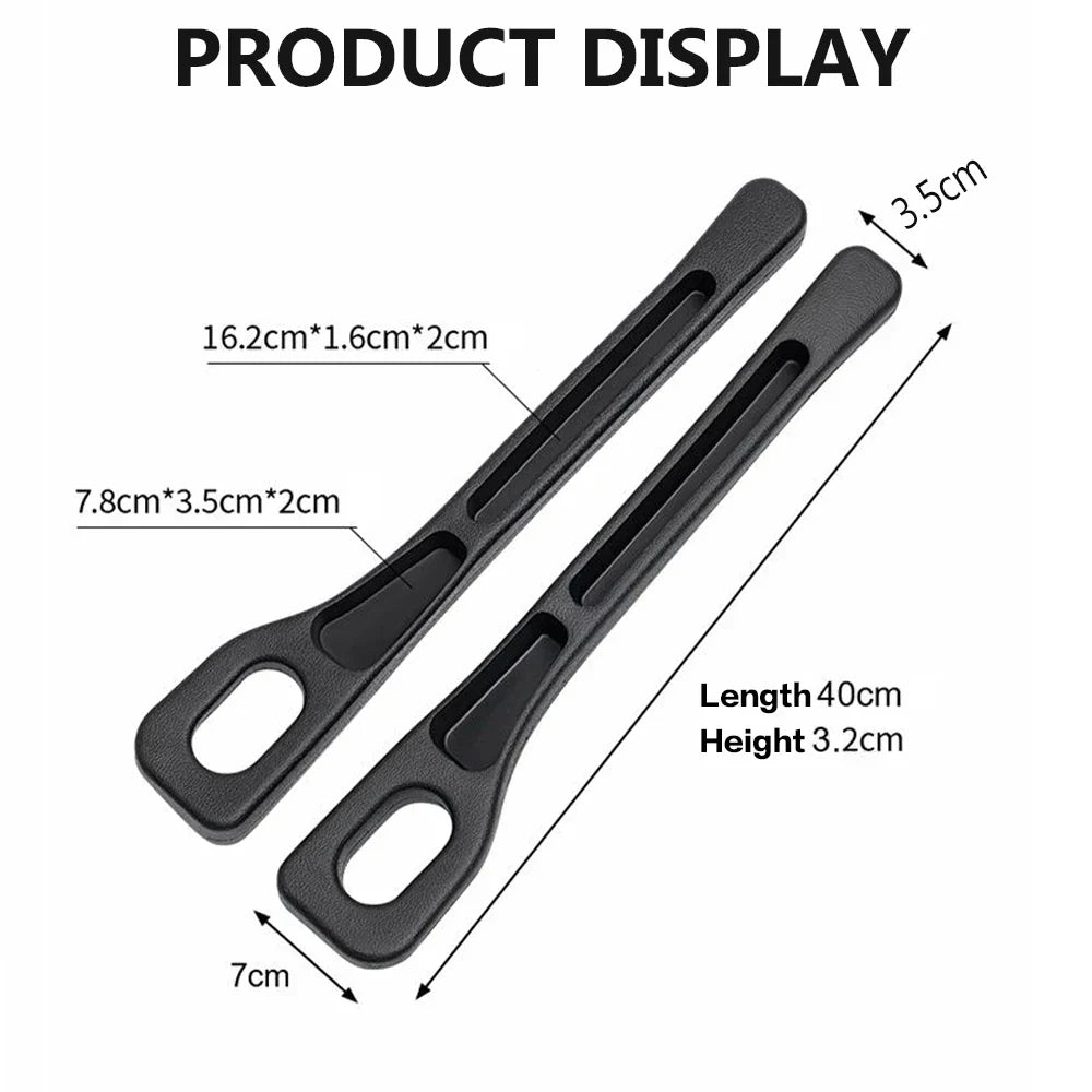 2PCS Car Seat Gap Filler β Anti-Drop Foam Pads (Black)