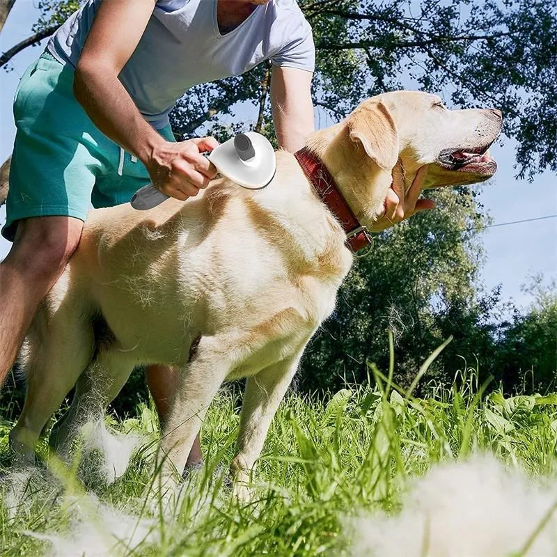 🐶✨ Self-Cleaning Pet Grooming Brush