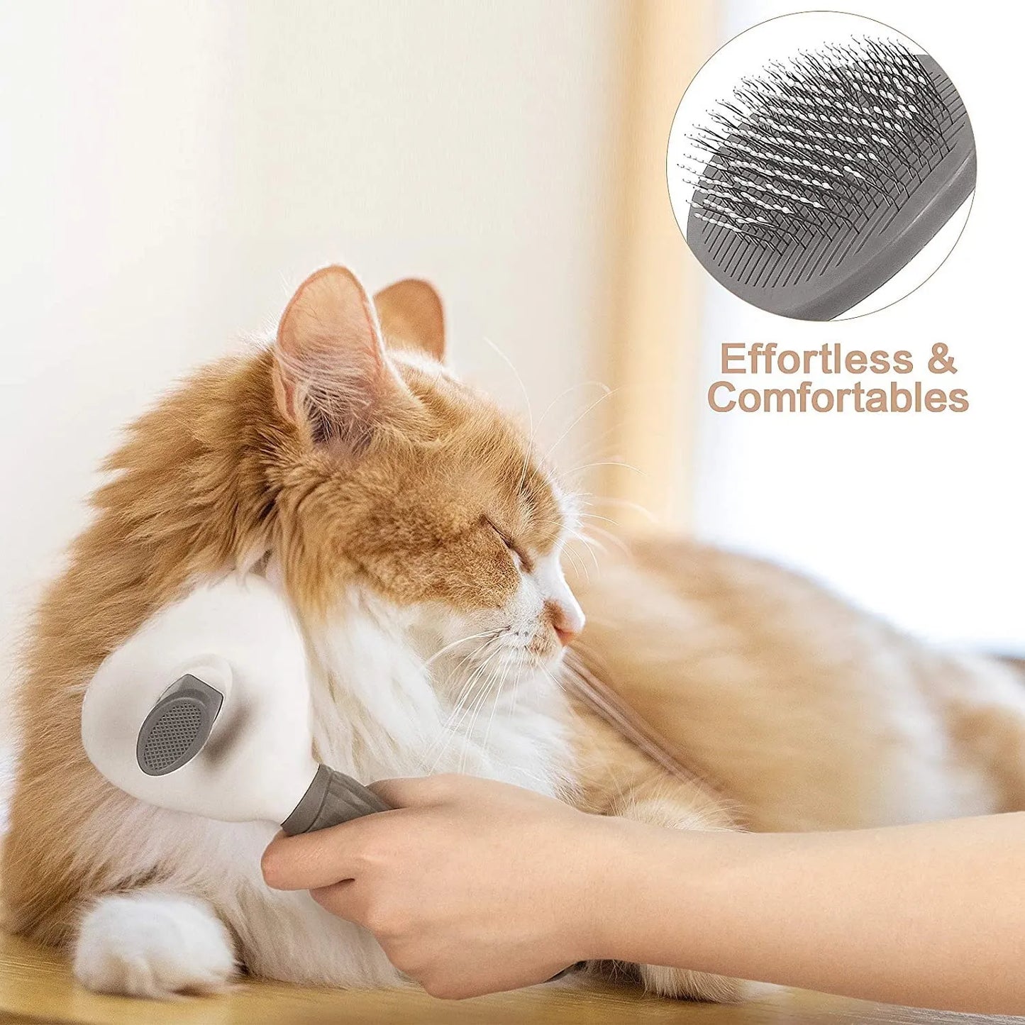 🐶✨ Self-Cleaning Pet Grooming Brush