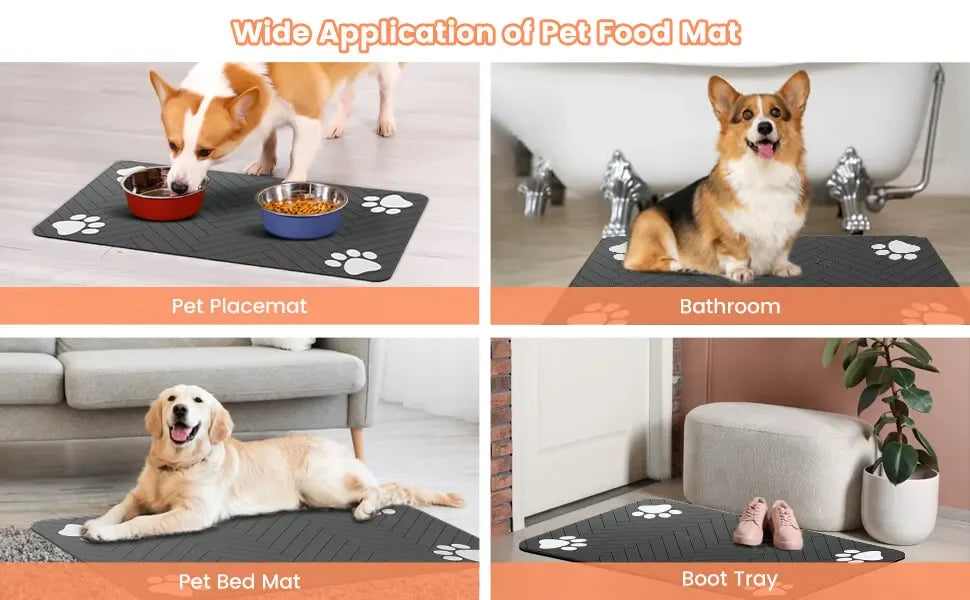 πΎ Waterproof Pet Feeding Mat