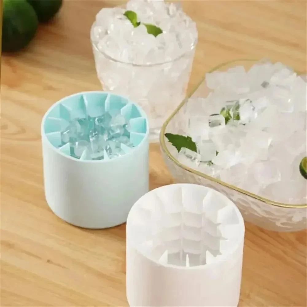 2-in-1 Ice Ball Maker Cup – Easy Release Silicone Ice Mold