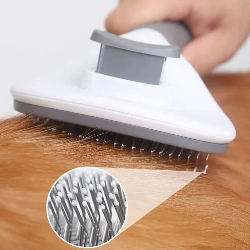 🐶✨ Self-Cleaning Pet Grooming Brush