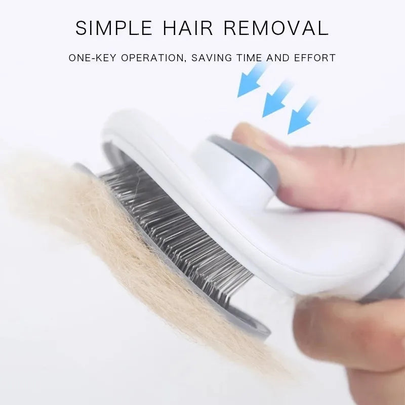 🐶✨ Self-Cleaning Pet Grooming Brush