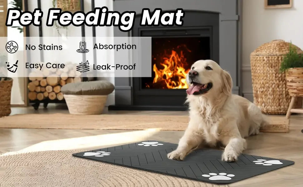 πΎ Waterproof Pet Feeding Mat
