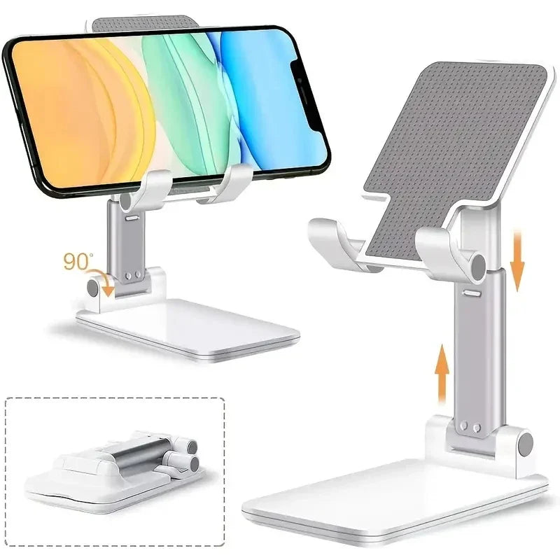 Foldable Phone & Tablet Stand – Adjustable Desk Holder
