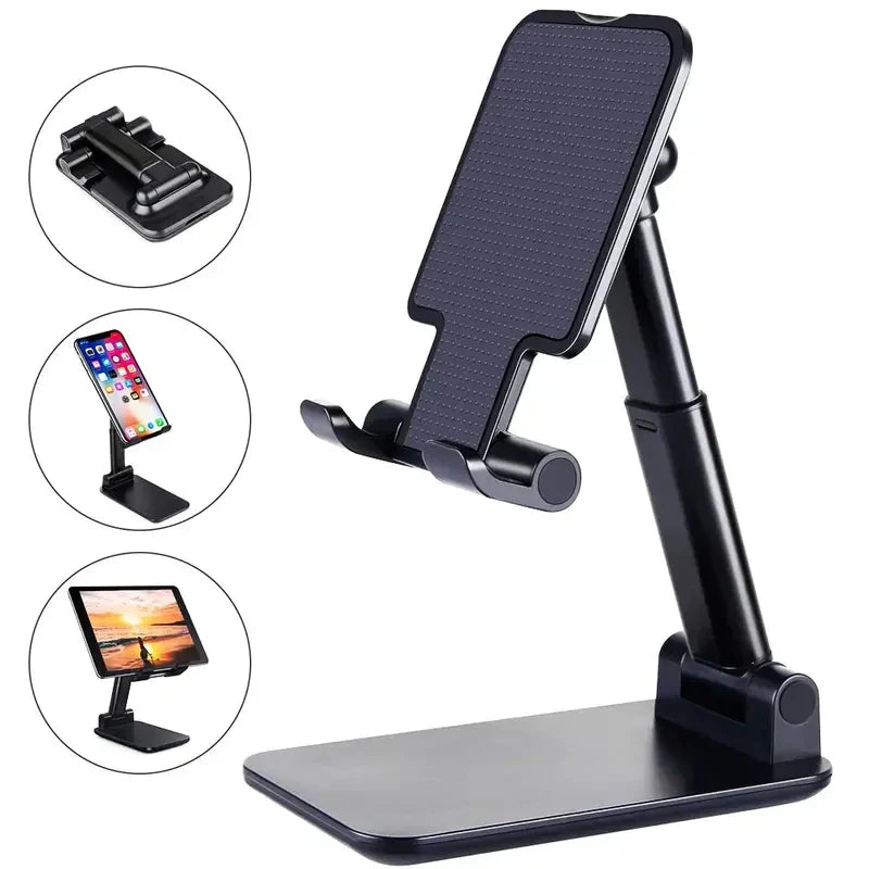 Foldable Phone & Tablet Stand – Adjustable Desk Holder