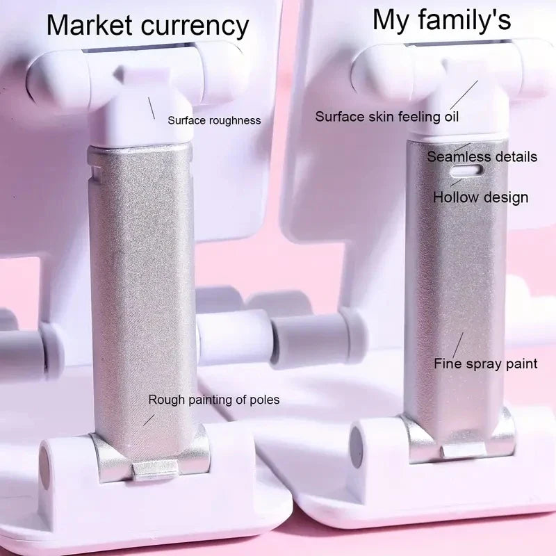 Foldable Phone & Tablet Stand – Adjustable Desk Holder