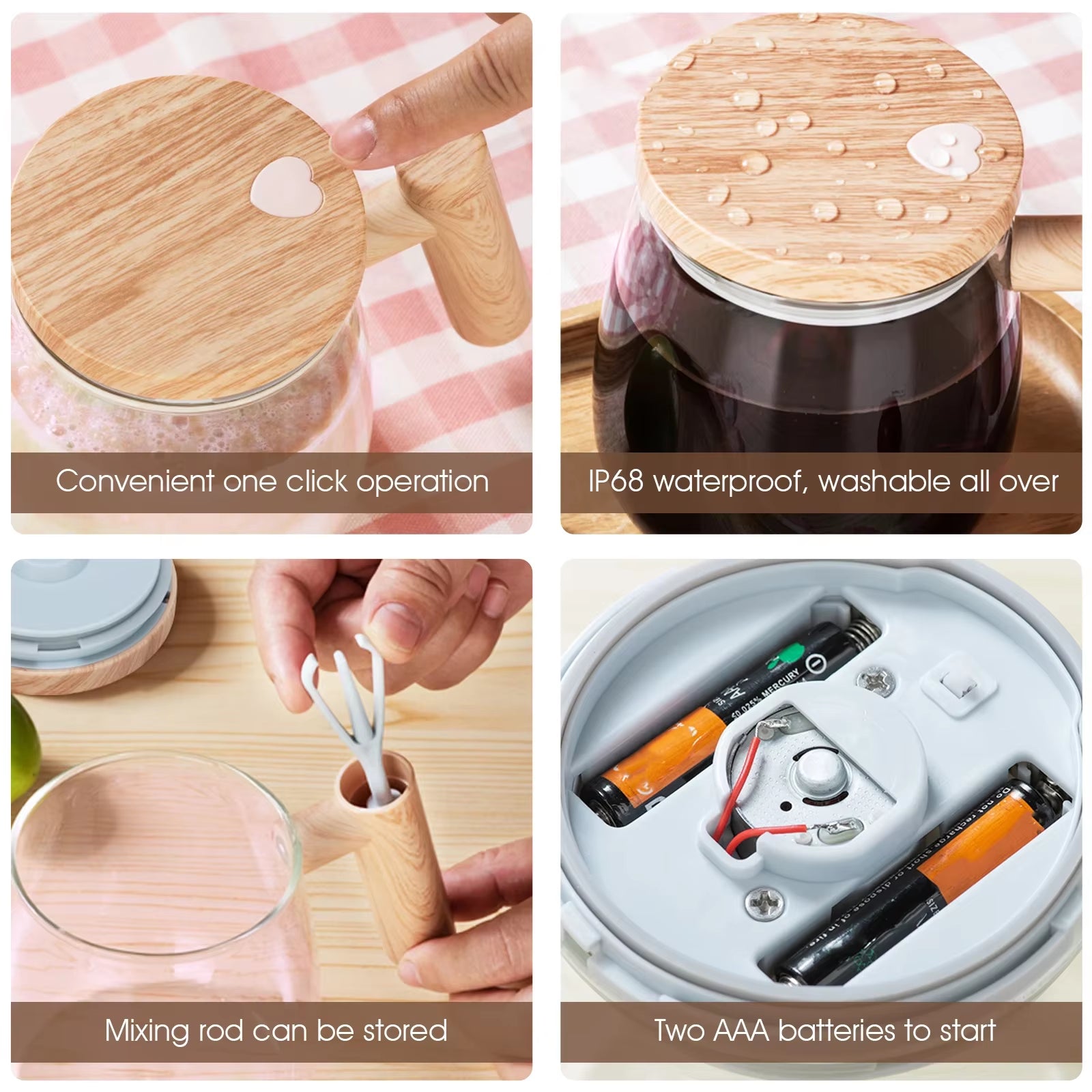 Revolutionary 400ML Self-Stirring Mug: 7000RPM Electric Mixer for Effortless Coffee, Milk, and Protein Shakes