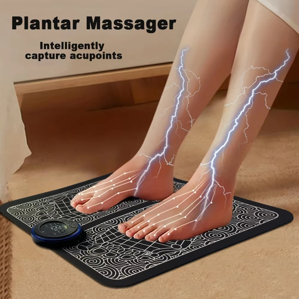 Revitalize Your Feet with Our Electric USB Charging Foot Massage Mat – 8 Modes & 19 Levels for Ultimate Relaxation and Improved Blood Circulation