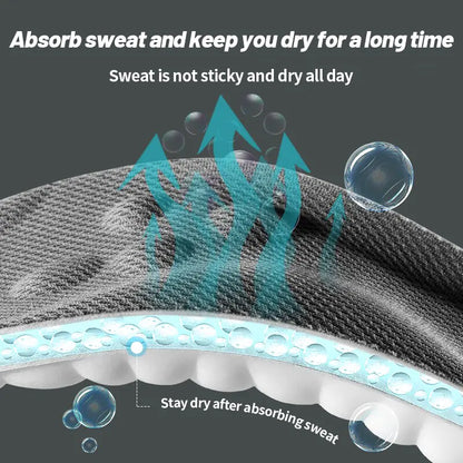 4D Cloud Comfort Insoles – Shock Absorbing & Deodorizing Cushion Pads