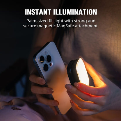 Illuminate Your Selfies with the Magnetic Selfie Light - MagSafe Compatible LED Light with Built-in Mirror