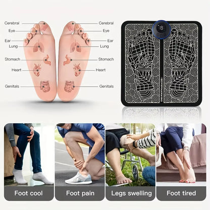 Revitalize Your Feet with Our Electric USB Charging Foot Massage Mat – 8 Modes & 19 Levels for Ultimate Relaxation and Improved Blood Circulation