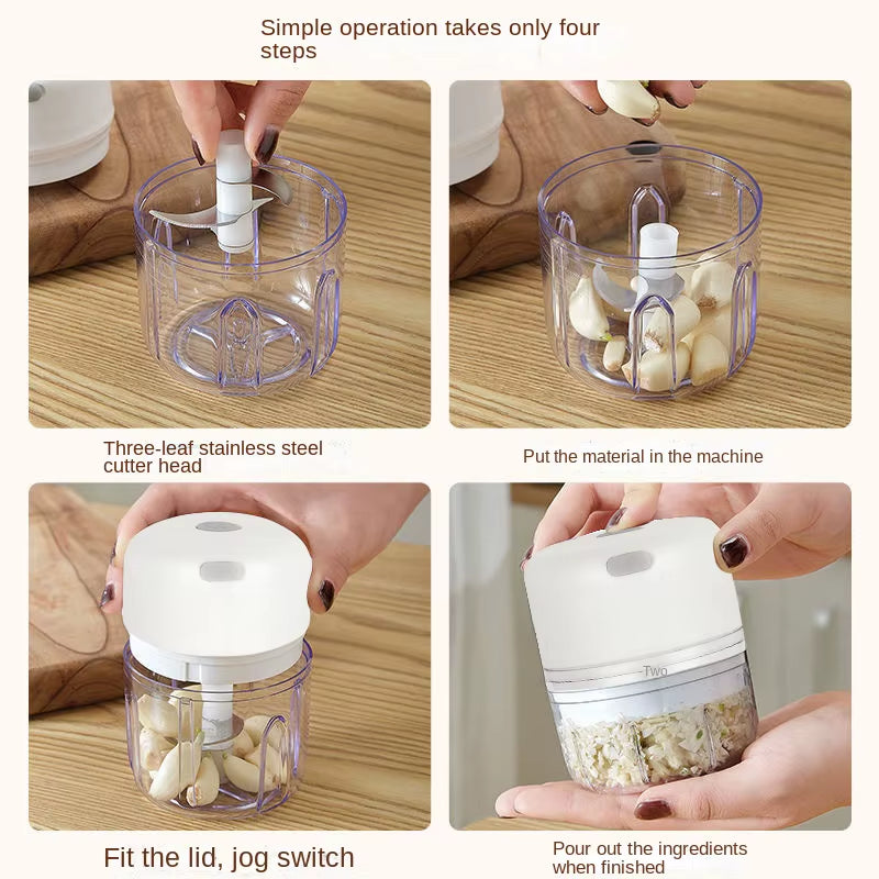 Versatile Electric Garlic Chopper: Your Ultimate Portable Vegetable Grinder for Effortless Cooking