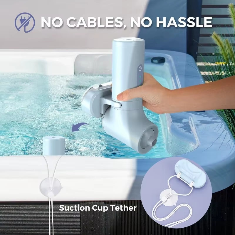 Transform Your Bath Time with the Bath Jet Spa - Cordless Portable Bubble Maker with 3 Adjustable Speeds