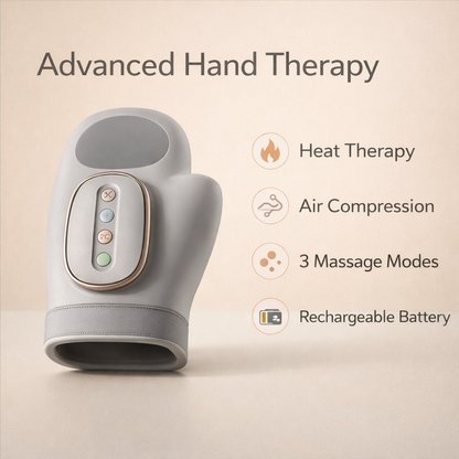Smart Hand Massager with Heat Therapy and Air Pressure