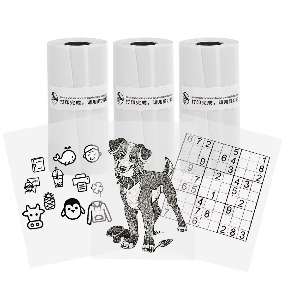 Compact Thermal Mini Printer - Portable Bluetooth Inkless Sticker Maker for Creative DIY Photo Printing