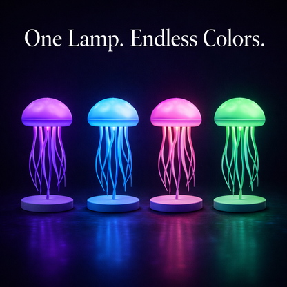 RGB Jellyfish Lamp – Sound Reactive Mood Light