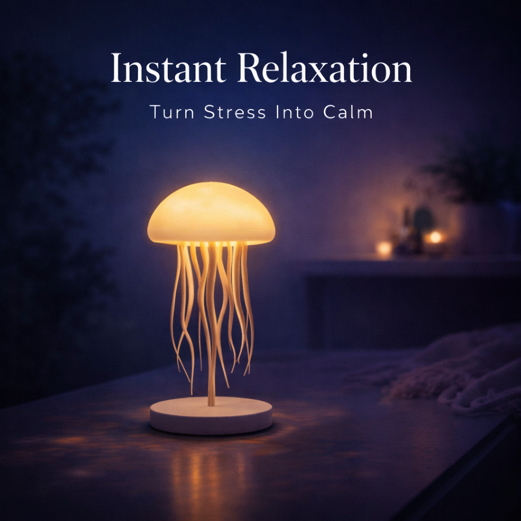 RGB Jellyfish Lamp – Sound Reactive Mood Light