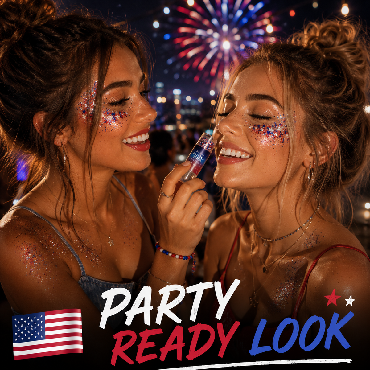 4th of July Glitter Roll