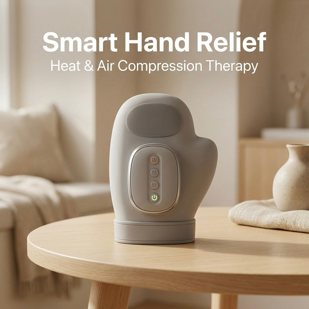 Smart Hand Massager with Heat Therapy and Air Pressure