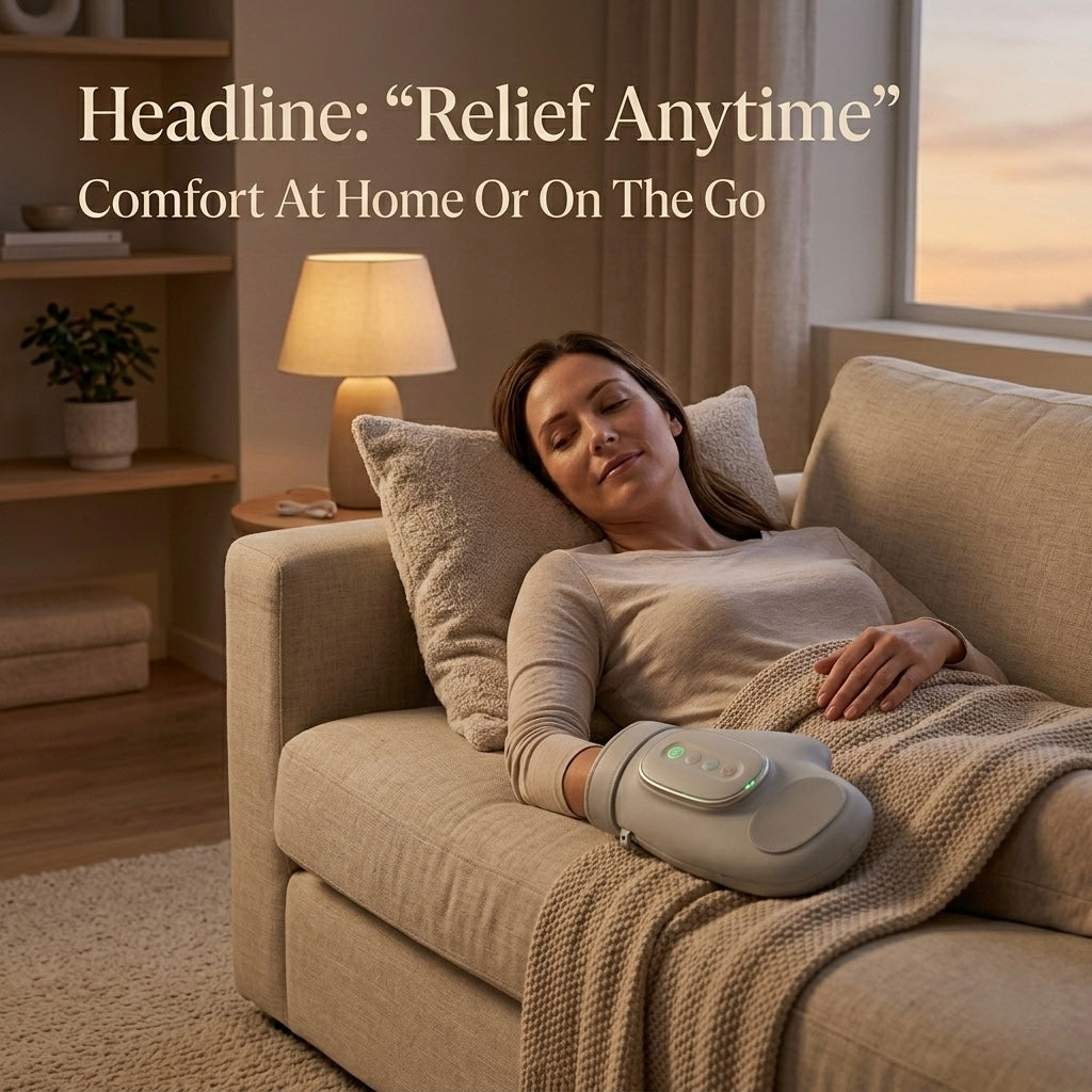 Smart Hand Massager with Heat Therapy and Air Pressure