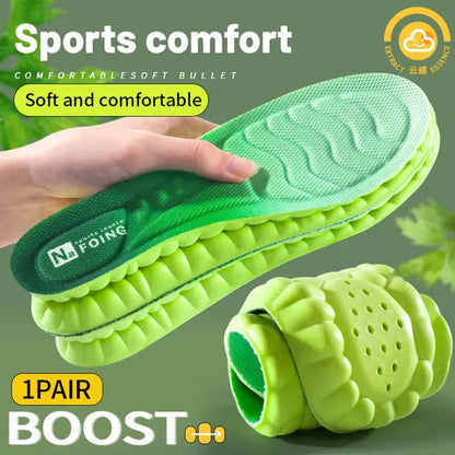 4D Cloud Comfort Insoles – Shock Absorbing & Deodorizing Cushion Pads