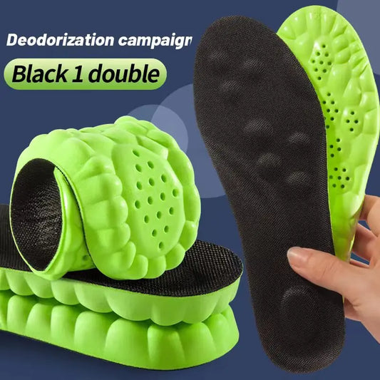 4D Cloud Comfort Insoles – Shock Absorbing & Deodorizing Cushion Pads