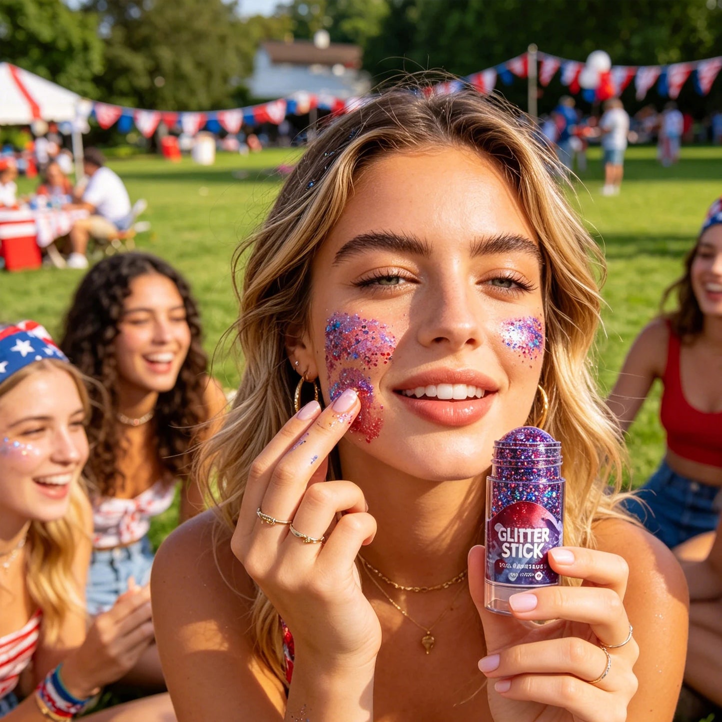 4th of July Glitter Roll