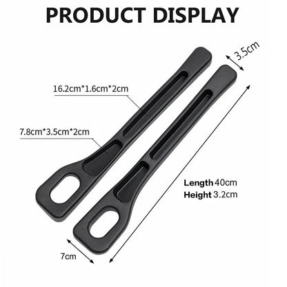 2PCS Car Seat Gap Filler – Anti-Drop Foam Pads (Black)