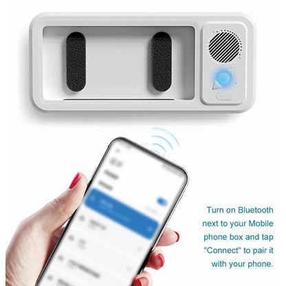 Shower Phone Holder + Bluetooth Speaker (Waterproof)
