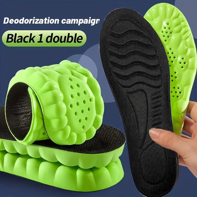 Experience Ultimate Comfort with Our Shock-Absorbing, Breathable Wormwood Deodorant Insoles – Perfect for Arch Support and Sweat Absorption!