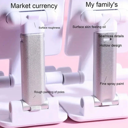 Foldable Phone & Tablet Stand – Adjustable Desk Holder