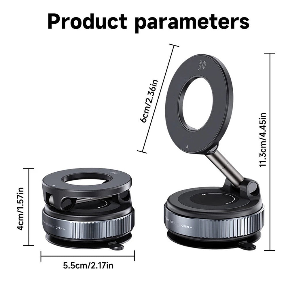 Revolutionary 360° Magnetic Suction Cup Car Phone Holder - Secure and Adjustable for Ultimate Convenience
