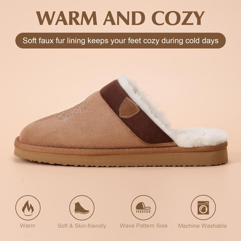 Unisex Cowboy-Style Fur Slippers