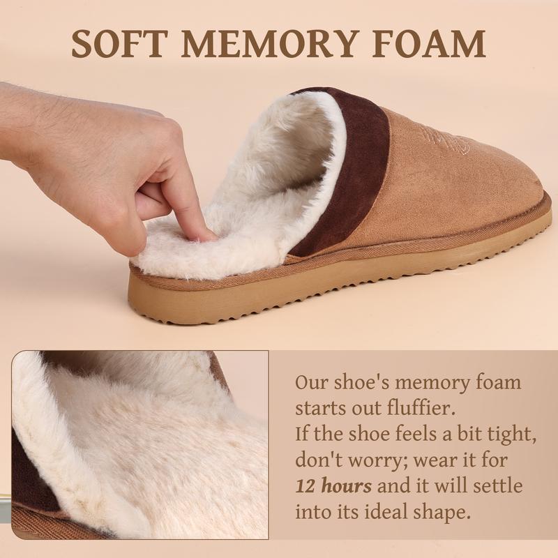 Unisex Cowboy-Style Fur Slippers