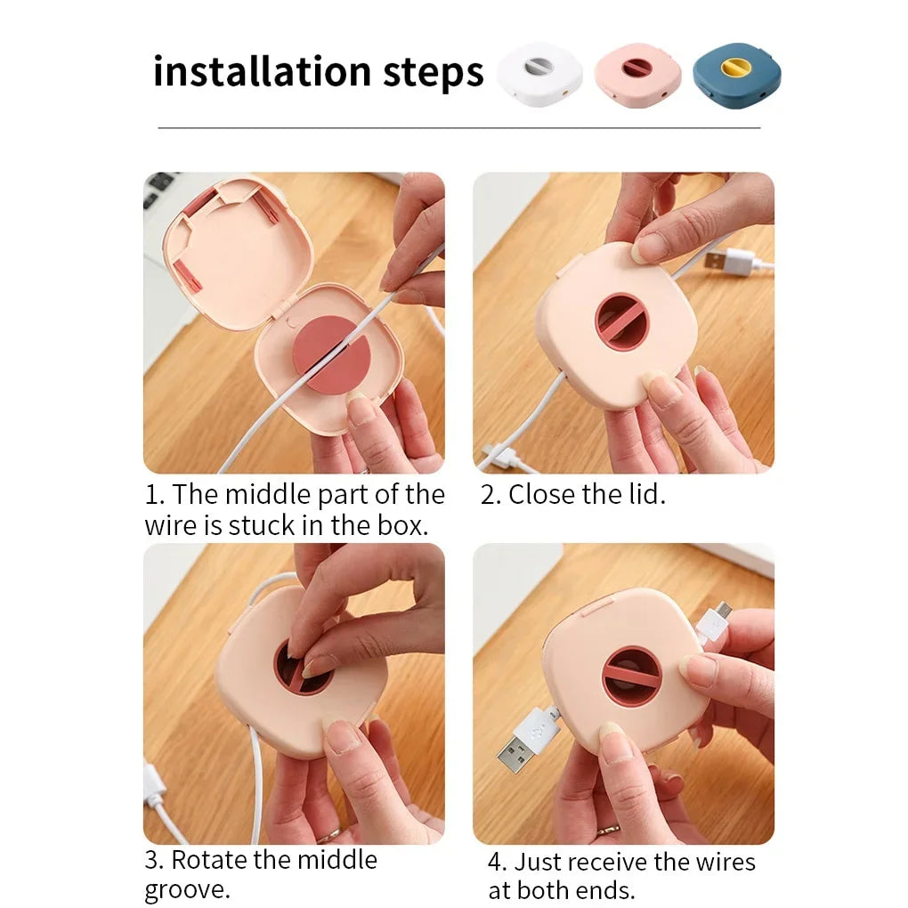 Revolutionary Portable Round USB Cable Winder – Your Ultimate Small Cable Organizer for Effortless Charging and Data Management