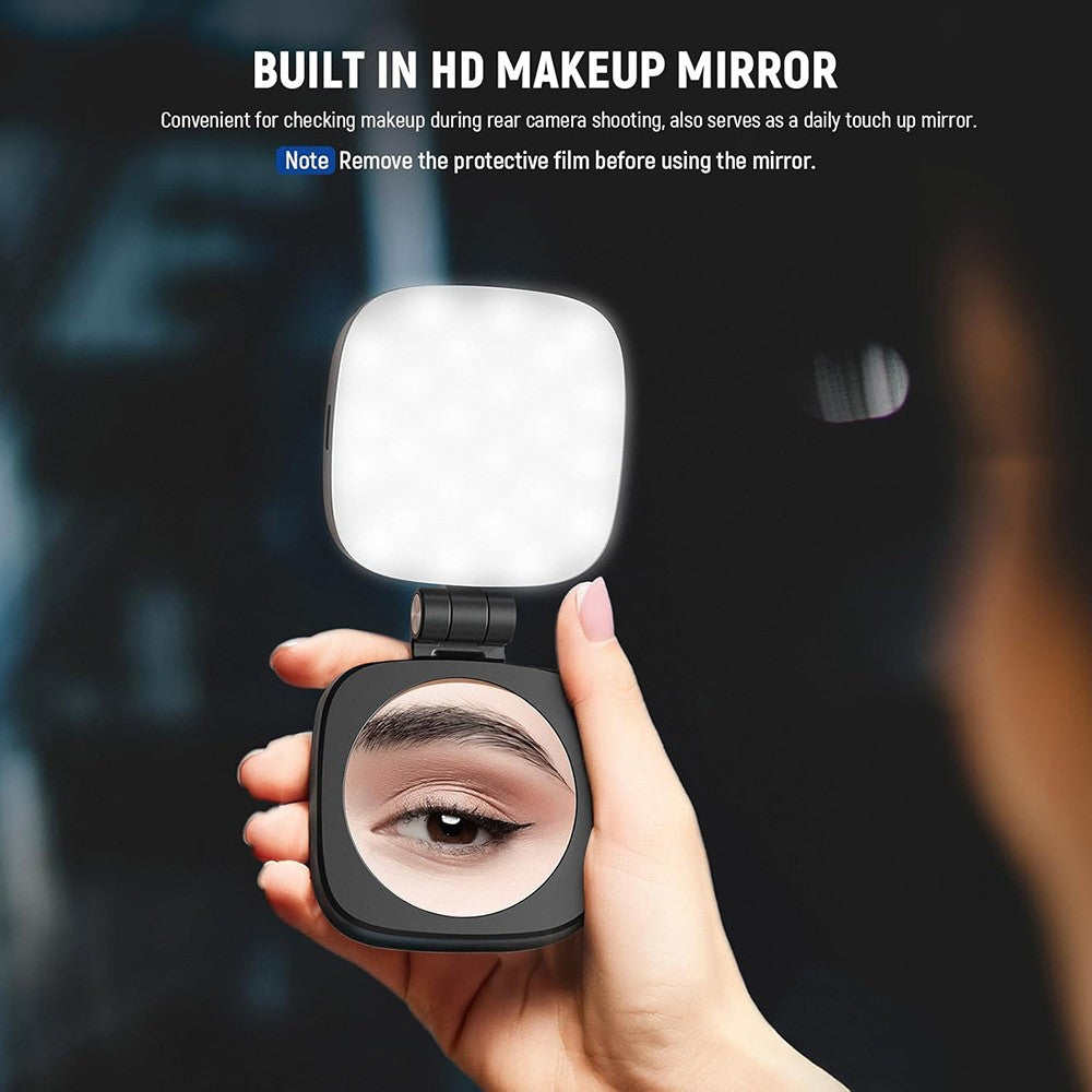 Illuminate Your Selfies with the Magnetic Selfie Light - MagSafe Compatible LED Light with Built-in Mirror