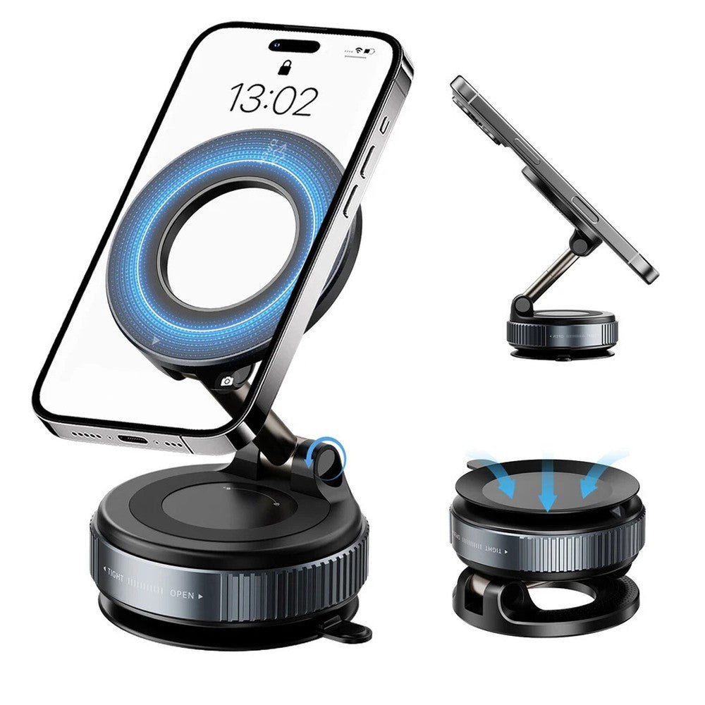 Revolutionary 360° Magnetic Suction Cup Car Phone Holder - Secure and Adjustable for Ultimate Convenience