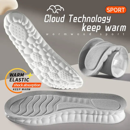 4D Cloud Comfort Insoles – Shock Absorbing & Deodorizing Cushion Pads